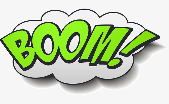 绿色简约boom