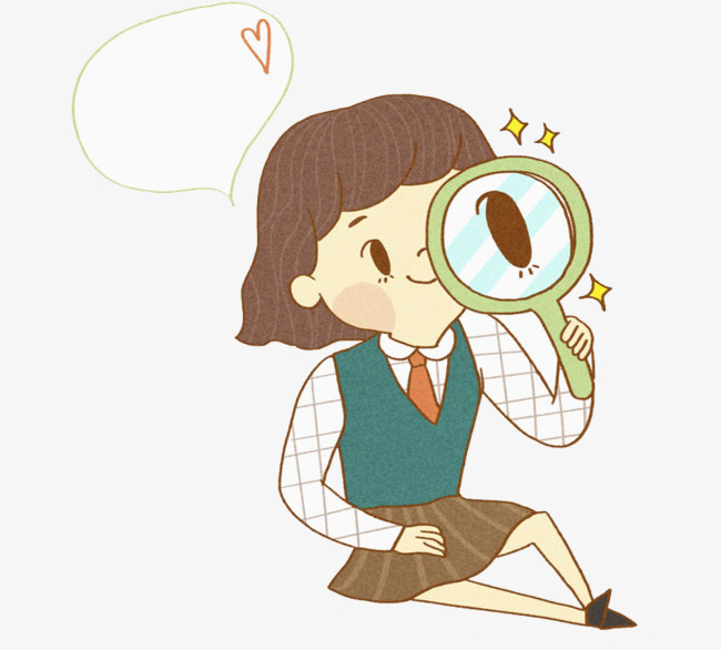 图片>【png】观察女孩分类:手绘动漫类目:其他格式:png体积