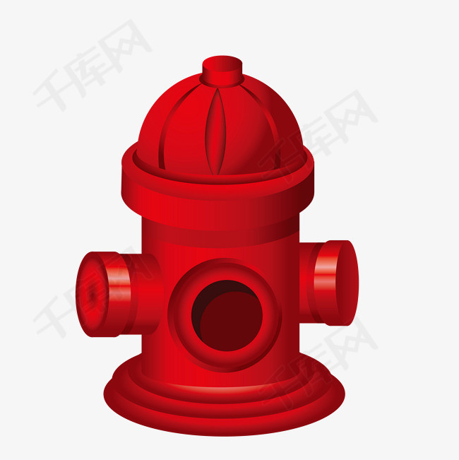 卡通输水泵卡通手绘装饰图案消防工具重大事故的物品