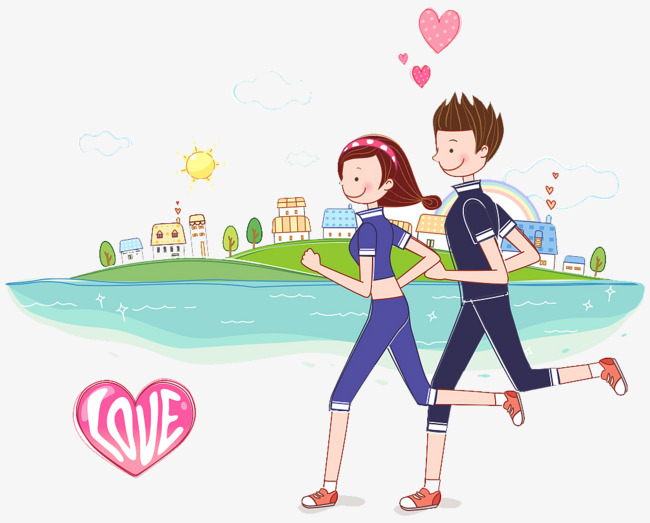 插图运动晨跑放松心情素材图片免费下载_高清