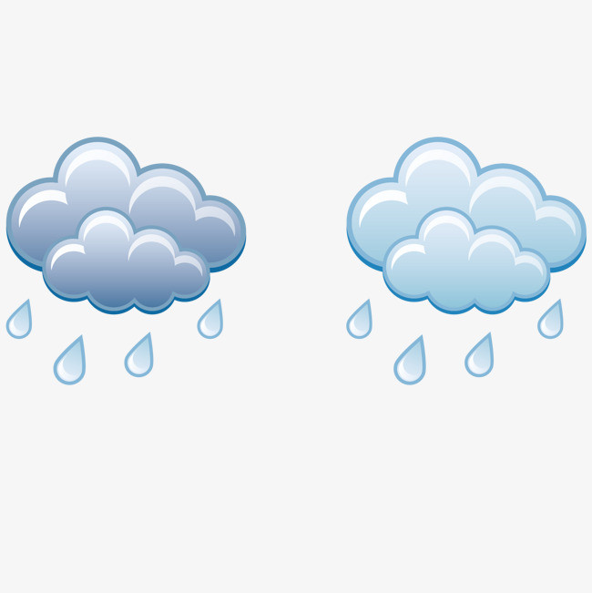 天气符号 下雨 雨天png素材-90设计