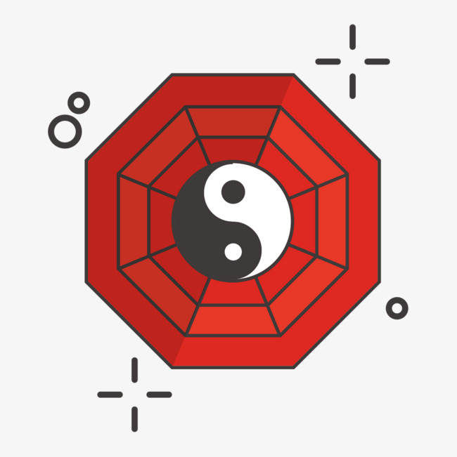 手绘中国风八卦图
