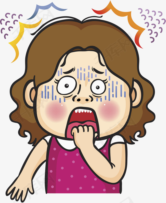 惊吓女孩素材图片免费下载_高清png_千库网(图片编号