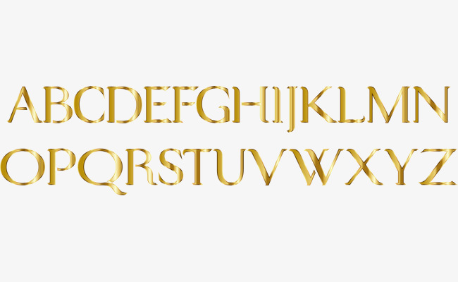 金色创意英文素材图片免费下载_高清png