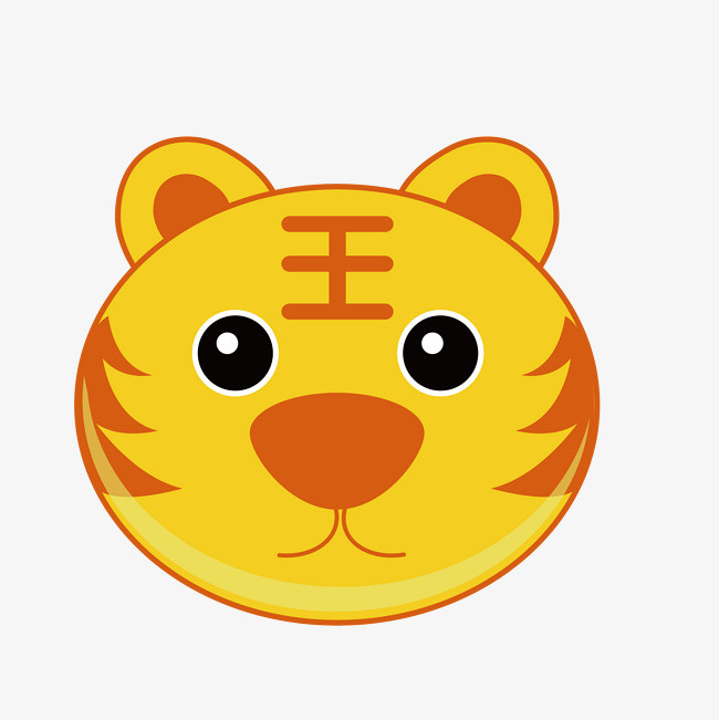 老虎可爱卡通虎年吉祥物喜庆灯笼新年