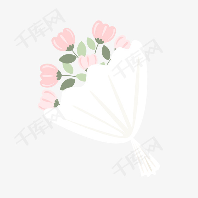 手绘手捧花