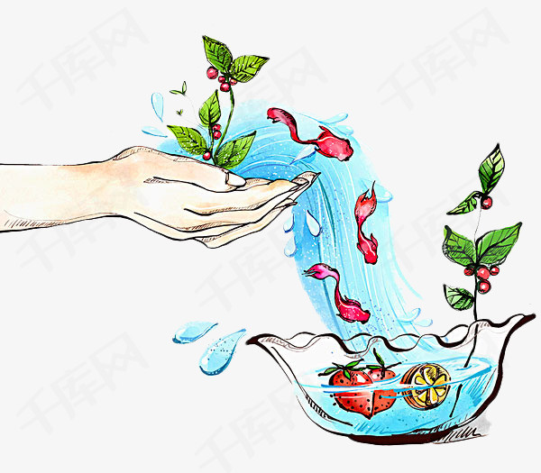 捧水的手素材图片免费下载_高清png_千库网(图片编号