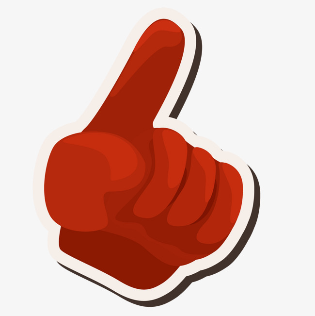 卡通 可爱点击手势 点击前往