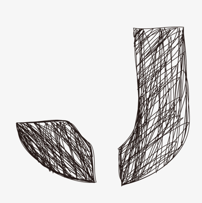 手绘的字母j