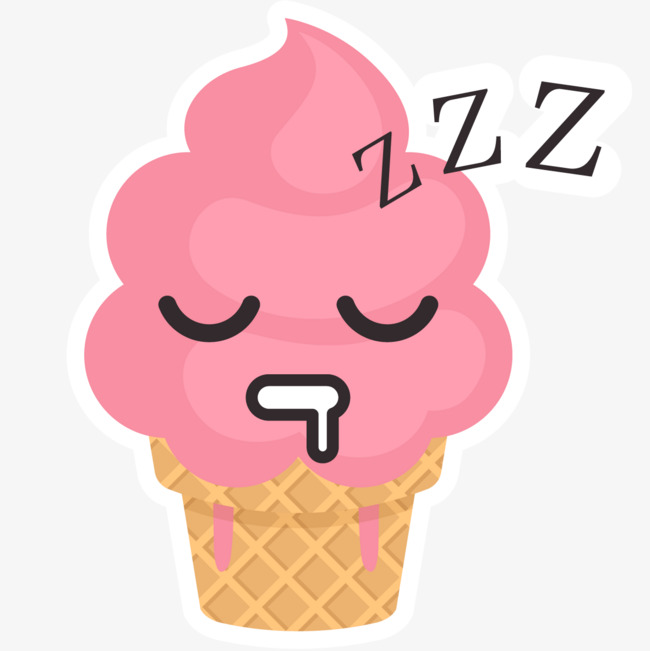 睡觉的冰淇淋