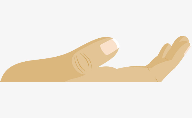 简约黄色手掌素材图片免费下载_高清png_千库