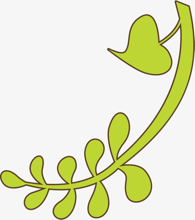 简约绿色藤蔓素材图片免费下载_高清png