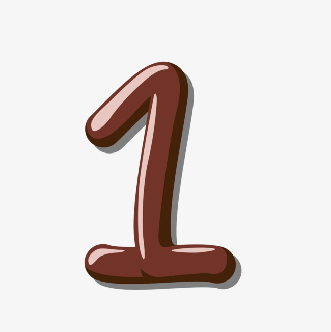 巧克力数字1