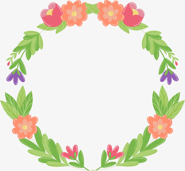 绿叶上的花朵图片