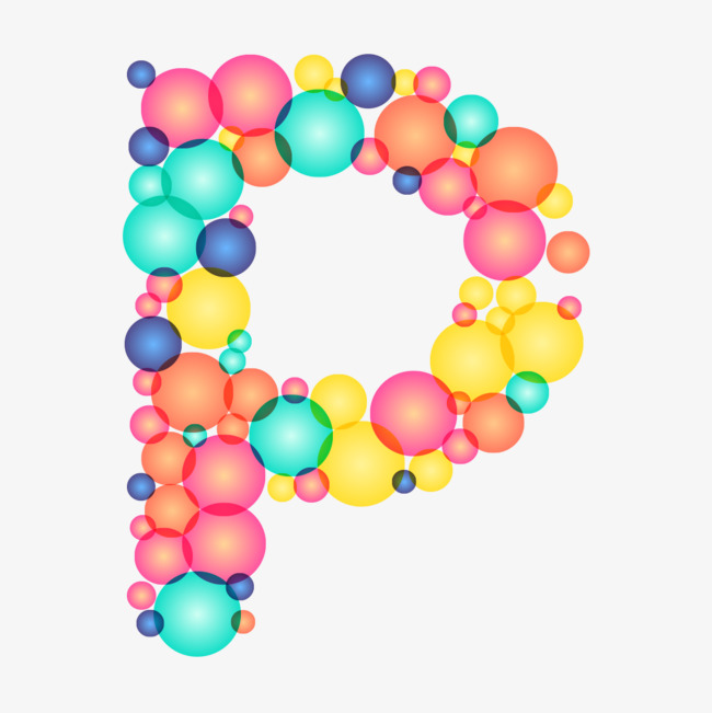 气泡英语字母P素材图片免费下载_高清png