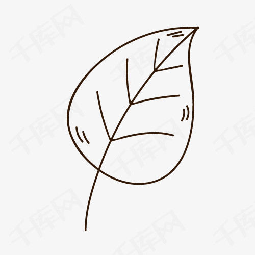 简笔画叶子