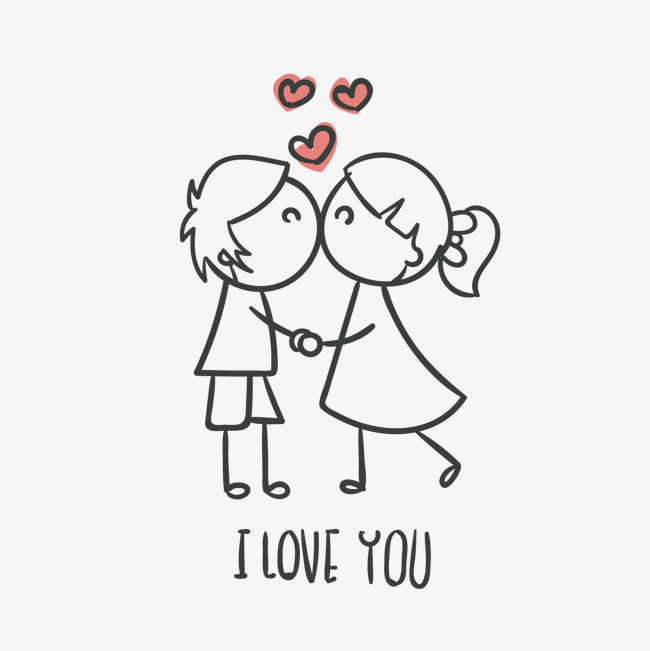 可爱果冻风i love you 我爱你艺术字体