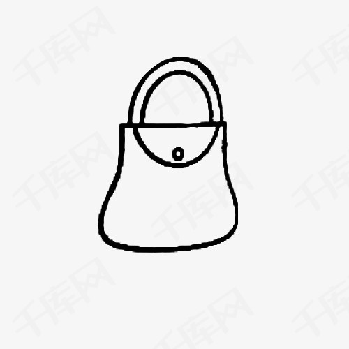 学院风拎包简笔画学院风拎包背包简笔图画卡通手绘女士包包