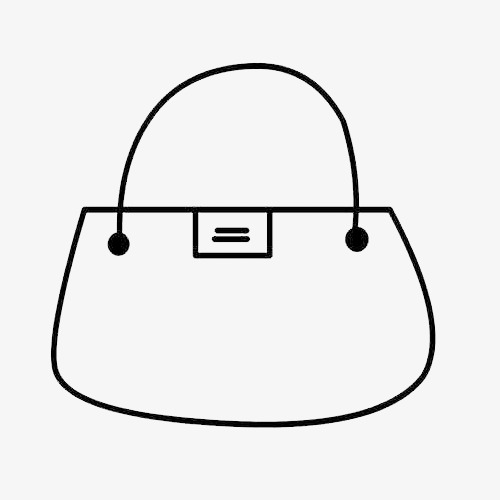 手拎包简笔画素材图片免费下载_高清png