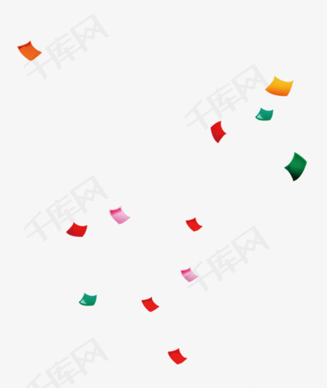 纸片飘落