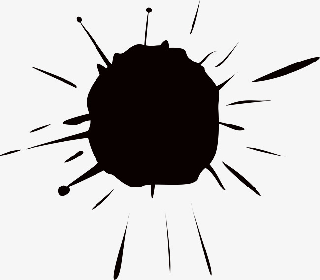 黑色飞溅颜料素材图片免费下载_高清png