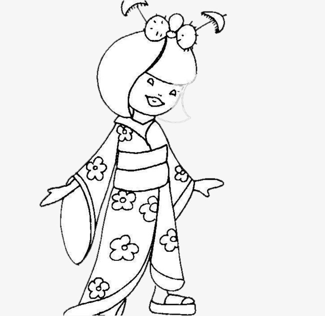 穿着和服的女子