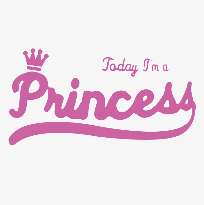 粉色英文公主字体设计素材图片免费下载_高清