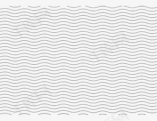 黑白简约水波纹线条
