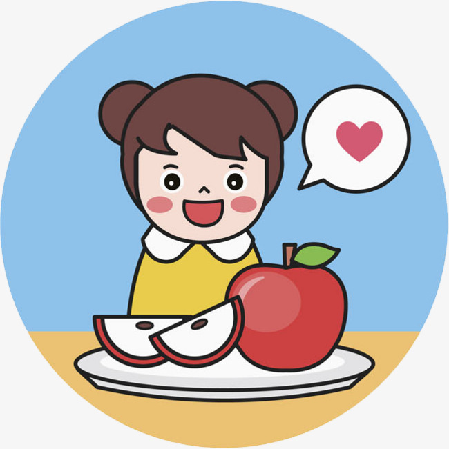 吃苹果的女孩素材图片免费下载_高清png_千库网(图片编号9129450)