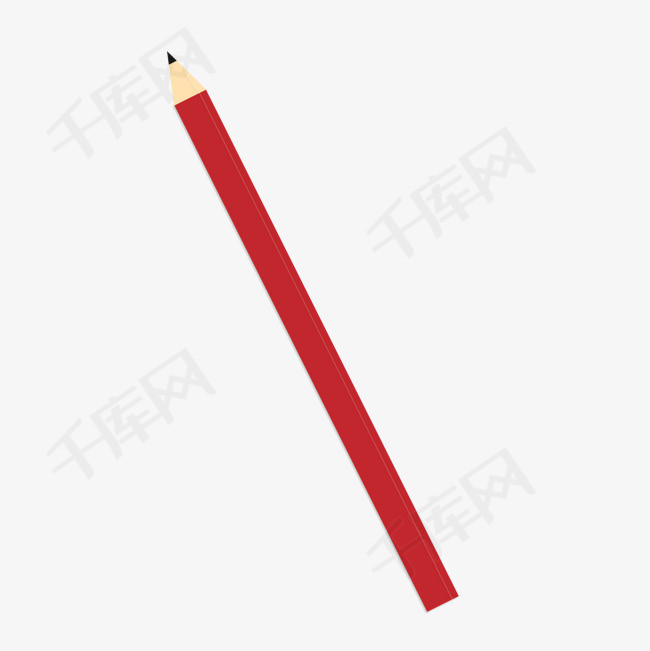 一支红色的铅笔