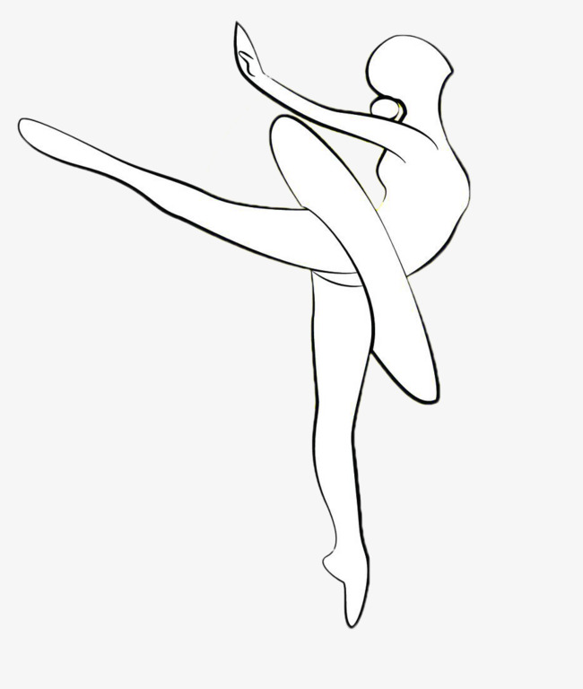 手��黑色芭蕾舞者