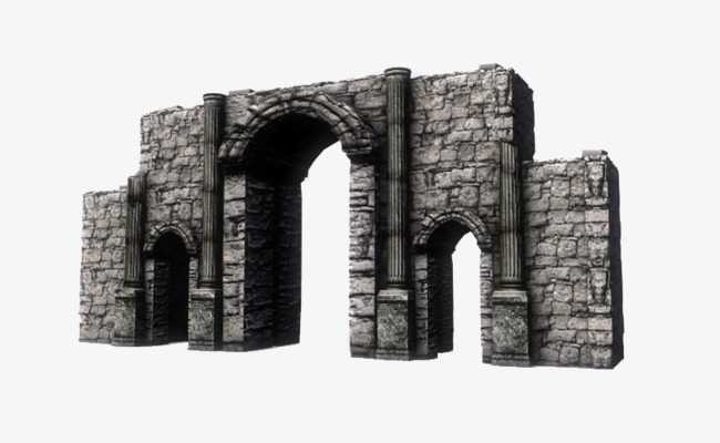 破旧石头门素材图片免费下载_高清png_千库网(图片编号9159655)