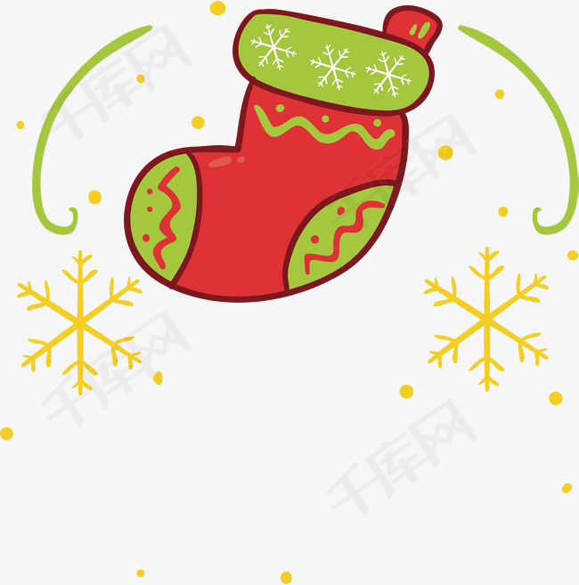 可爱圣诞袜矢量png圣诞节圣诞袜红色圣诞袜卡通圣诞袜merrychristmas
