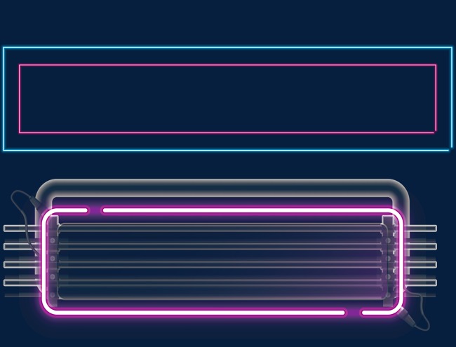 矢量装饰炫酷边框素材图片免费下载_高清psd