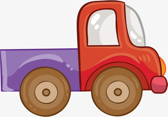 卡通可爱小卡车卡通小卡车车辆汽车装饰图案小汽车玩具车
