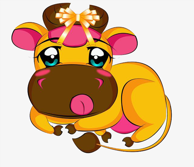 点击右侧免费下载按钮可进行 简笔小牛崽png图片素材高速下载.