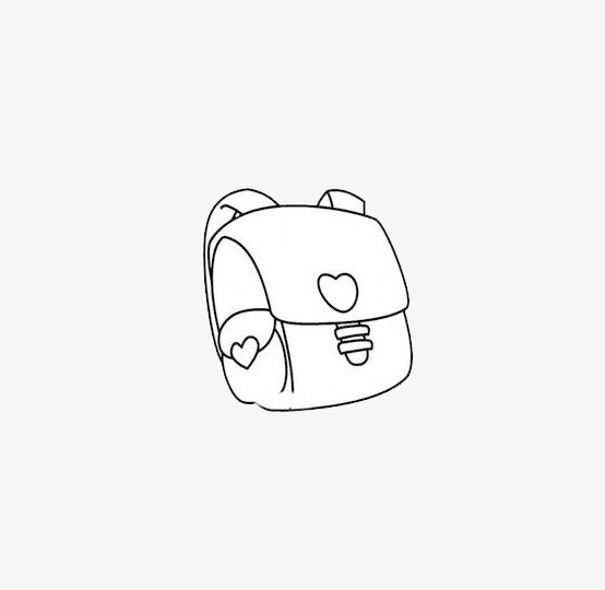 线描书包