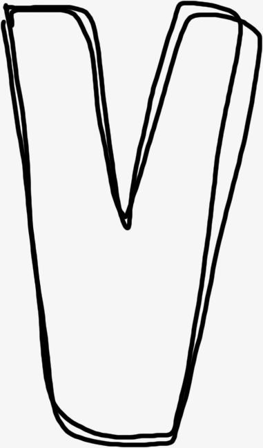 线条字母v