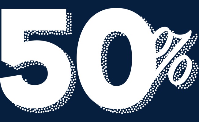 斑点50%数字