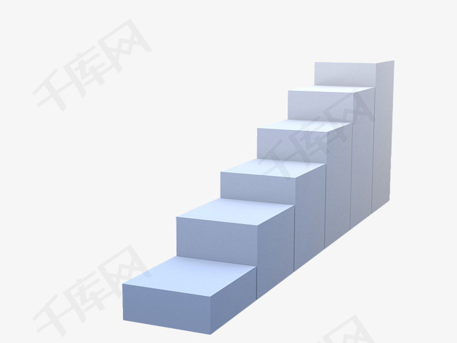 白色手绘台阶