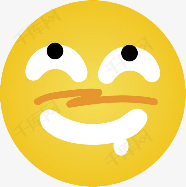 贪吃的表情流口水贪吃卡通手绘嘴馋吃货表情包