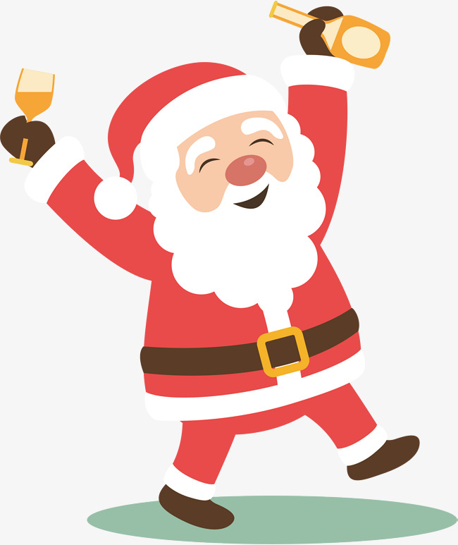 开心摇铃的圣诞老人素材图片免费下载_高清p