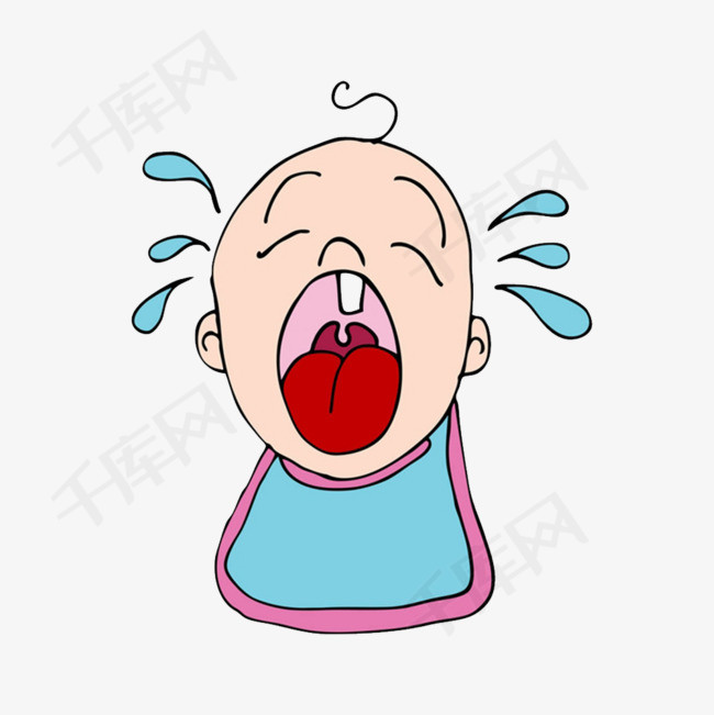 哭泣的小孩悲观消极哭泣的小孩灰心气馁败兴扫兴
