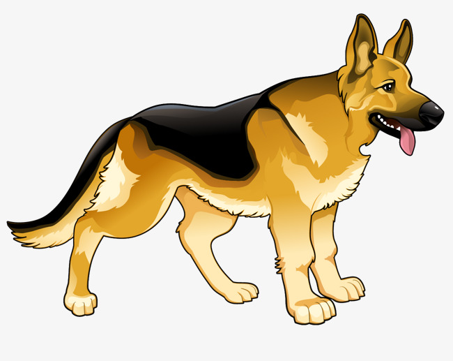 可爱狗狗日式手绘卡通寻血猎犬png