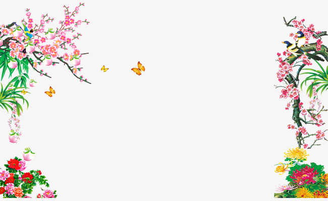 免扣桃花飘散花瓣素材图片免费下载_高清psd_千库网(图片编号9224586)