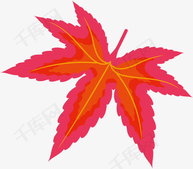 红色秋季枫叶的素材免抠红色树叶枫叶叶子装饰图案落叶秋天