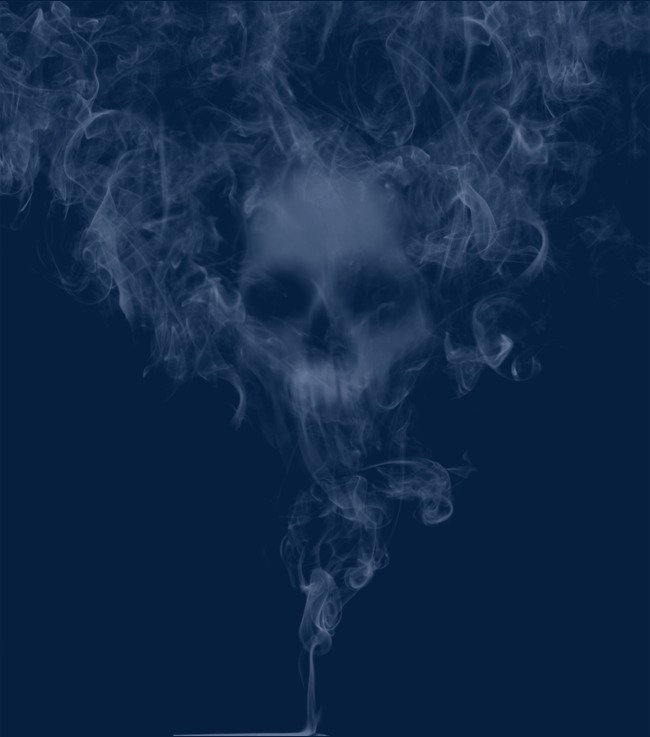骷髅烟雾效果