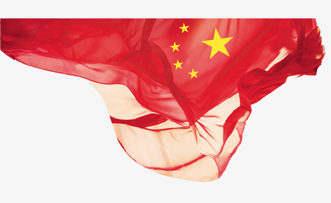 红色飘逸的红旗