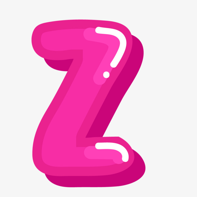 粉色卡通字母z