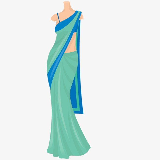 绿色傣族女士服装PNG素材下载_高清图片PN